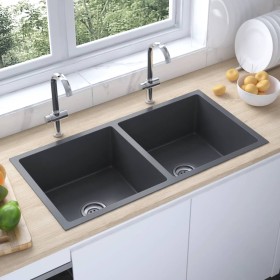 Handmade sink black stainless steel by vidaXL, Sinks - Ref: Foro24-51523, Price: 157,38 €, Discount: %