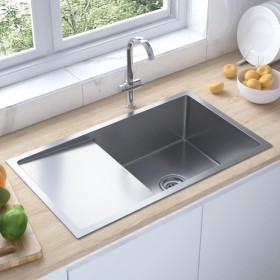 Handmade stainless steel kitchen sink by vidaXL, Sinks - Ref: Foro24-51520, Price: 149,73 €, Discount: %