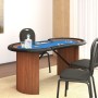 Mesa de póquer 10 jugadores bandeja fichas azul 160x80x75 cm de vidaXL, Mesas de juego y de póquer - Ref: Foro24-80407, Preci...