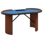 Mesa de póquer 10 jugadores bandeja fichas azul 160x80x75 cm de vidaXL, Mesas de juego y de póquer - Ref: Foro24-80407, Preci...