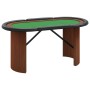 Mesa de póquer para 10 jugadores verde 160x80x75 cm de vidaXL, Mesas de juego y de póquer - Ref: Foro24-80408, Precio: 214,99...