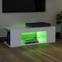 TV-Schrank mit weißen LED-Leuchten 90x39x30 cm von vidaXL, TV-Möbel - Ref: Foro24-804238, Preis: 48,65 €, Rabatt: %