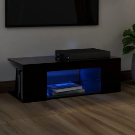 TV stand with black LED lights 90x39x30 cm by vidaXL, TV Furniture - Ref: Foro24-804239, Price: 53,22 €, Discount: %