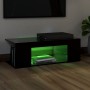 Mueble de TV con luces LED negro 90x39x30 cm de vidaXL, Muebles TV - Ref: Foro24-804239, Precio: 53,12 €, Descuento: %