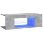 Mueble de TV con luces LED gris hormigón 90x39x30 cm de vidaXL, Muebles TV - Ref: Foro24-804242, Precio: 49,09 €, Descuento: %