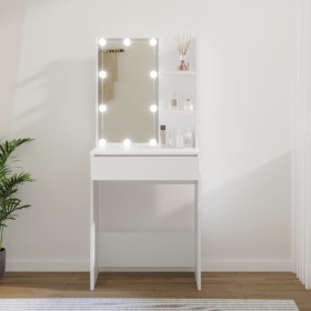 Dressing table with white LED 60x40x140 cm by vidaXL, Bedroom Dressers - Ref: Foro24-808828, Price: 90,76 €, Discount: %