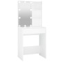 Tocador con LED blanco 60x40x140 cm de vidaXL, Tocadores para dormitorios - Ref: Foro24-808828, Precio: 90,76 €, Descuento: %