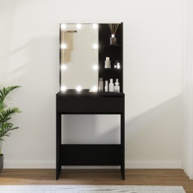 Dressing table with LED lights black 60x40x140 cm by vidaXL, Bedroom Dressers - Ref: Foro24-808829, Price: 85,99 €, Discount: %