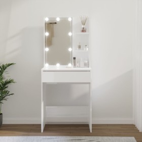 Dressing table with bright white LED 60x40x140 cm by vidaXL, Bedroom Dressers - Ref: Foro24-808834, Price: 108,46 €, Discount: %