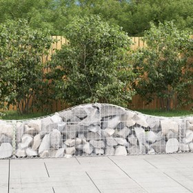 Gabion baskets 20 pcs arch shape iron 200x30x40/60 cm by vidaXL, Pots and planters - Ref: Foro24-3145382, Price: 929,99 €, Di...