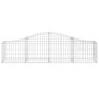 Gabion baskets 20 pcs arch shape iron 200x30x40/60 cm by vidaXL, Pots and planters - Ref: Foro24-3145382, Price: 938,04 €, Di...