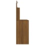 Dressing table with LED brown oak 96x40x142 cm by vidaXL, Bedroom Dressers - Ref: Foro24-820489, Price: 155,99 €, Discount: %