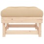 Garden stool with solid pine wood cushion by vidaXL, Modular outdoor sofas - Ref: Foro24-825436, Price: 81,99 €, Discount: %