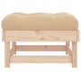 Garden stool with solid pine wood cushion by vidaXL, Modular outdoor sofas - Ref: Foro24-825436, Price: 81,99 €, Discount: %