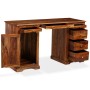 Escritorio de pedestal madera maciza de Sheesham 140x50x76 cm de vidaXL, Escritorios - Ref: Foro24-244684, Precio: 637,27 €, ...