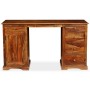 Escritorio de pedestal madera maciza de Sheesham 140x50x76 cm de vidaXL, Escritorios - Ref: Foro24-244684, Precio: 637,27 €, ...