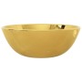 Golden ceramic washbasin 28x10 cm by vidaXL, Sinks - Ref: Foro24-143490, Price: 72,75 €, Discount: %