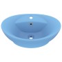 Lavabo lujoso con rebosadero cerámica azul claro 58,5x39 cm de vidaXL, Lavabos - Ref: Foro24-146934, Precio: 81,12 €, Descuen...