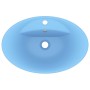 Lavabo lujoso con rebosadero cerámica azul claro 58,5x39 cm de vidaXL, Lavabos - Ref: Foro24-146934, Precio: 81,99 €, Descuen...