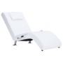 Diván de masaje con almohada de cuero sintético blanco de vidaXL, Divanes - Ref: Foro24-281285, Precio: 223,58 €, Descuento: %