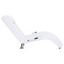 Diván de masaje con almohada de cuero sintético blanco de vidaXL, Divanes - Ref: Foro24-281285, Precio: 223,58 €, Descuento: %