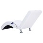 Diván de masaje con almohada de cuero sintético blanco de vidaXL, Divanes - Ref: Foro24-281285, Precio: 223,58 €, Descuento: %