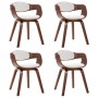 Dining chairs 4 units curved wood and synthetic leather by vidaXL, dining chairs - Ref: Foro24-3054814, Price: 570,99 €, Disc...