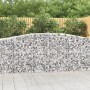 Gabion baskets 2 pcs arc shape iron 400x50x100/120 cm by vidaXL, Pots and planters - Ref: Foro24-3145956, Price: 319,72 €, Di...