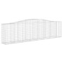 Gabion baskets 2 pcs arc shape iron 400x50x100/120 cm by vidaXL, Pots and planters - Ref: Foro24-3145956, Price: 319,72 €, Di...