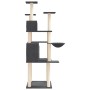 Cat scratching post with dark gray sisal posts 166 cm by vidaXL, Cat furniture - Ref: Foro24-171725, Price: 67,66 €, Discount: %