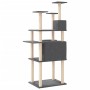 Cat scratching post with dark gray sisal posts 166 cm by vidaXL, Cat furniture - Ref: Foro24-171725, Price: 67,66 €, Discount: %