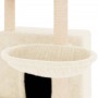 Rascador para gatos con postes de sisal color crema 132 cm de vidaXL, Mobiliario para gatos - Ref: Foro24-171726, Precio: 58,...