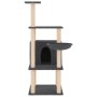 Cat scratching post with dark gray sisal posts 132 cm by vidaXL, Cat furniture - Ref: Foro24-171728, Price: 49,79 €, Discount: %