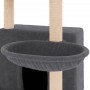 Rascador para gatos con postes de sisal gris oscuro 132 cm de vidaXL, Mobiliario para gatos - Ref: Foro24-171728, Precio: 49,...