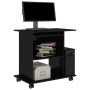 Computer desk made of glossy black plywood, measuring 80x50x75 cm. by vidaXL, Desks - Ref: Foro24-802901, Price: 70,12 €, Dis...