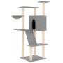 Cat scratching post with light gray sisal posts 143 cm by vidaXL, Cat furniture - Ref: Foro24-171730, Price: 53,92 €, Discoun...