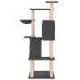 Cat scratching post with dark gray sisal posts 143 cm by vidaXL, Cat furniture - Ref: Foro24-171731, Price: 62,75 €, Discount: %