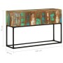 Solid recycled wood console table 120x30x75 cm by vidaXL, Side tables - Ref: Foro24-320822, Price: 126,98 €, Discount: %