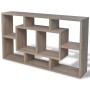 Suspended shelf with 8 compartments in oak color by vidaXL, Shelves and shelves - Ref: Foro24-242549, Price: 42,58 €, Discoun...