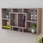 Suspended shelf with 8 compartments in oak color by vidaXL, Shelves and shelves - Ref: Foro24-242549, Price: 42,58 €, Discoun...