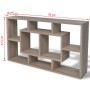 Suspended shelf with 8 compartments in oak color by vidaXL, Shelves and shelves - Ref: Foro24-242549, Price: 42,58 €, Discoun...