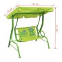 Balancín infantil de acero verde de vidaXL, Balancines de jardín - Ref: Foro24-41841, Precio: 101,77 €, Descuento: %