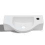 Lavabo de cerámica blanco con agujero para grifo de vidaXL, Lavabos - Ref: Foro24-141930, Precio: 56,99 €, Descuento: %