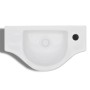 Lavabo de cerámica blanco con agujero para grifo de vidaXL, Lavabos - Ref: Foro24-141930, Precio: 52,31 €, Descuento: %