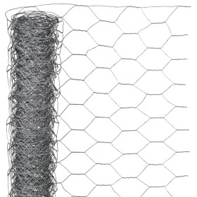 Nature Hexagonal wire mesh 1x10 m 25 mm galvanized steel by Nature, fence panels - Ref: Foro24-409373, Price: 50,90 €, Discou...