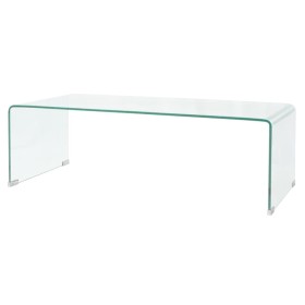 Mesa de centro de vidrio templado transparente 98x45x30 cm de vidaXL, Mesas de centro - Ref: Foro24-244189, Precio: 179,04 €,...