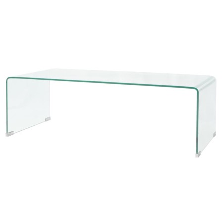 Mesa de centro de vidrio templado transparente 98x45x30 cm de vidaXL, Mesas de centro - Ref: Foro24-244189, Precio: 178,92 €,...