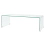 Mesa de centro de vidrio templado transparente 98x45x30 cm de vidaXL, Mesas de centro - Ref: Foro24-244189, Precio: 178,92 €,...