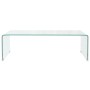 Mesa de centro de vidrio templado transparente 98x45x30 cm de vidaXL, Mesas de centro - Ref: Foro24-244189, Precio: 178,92 €,...