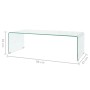 Mesa de centro de vidrio templado transparente 98x45x30 cm de vidaXL, Mesas de centro - Ref: Foro24-244189, Precio: 178,92 €,...